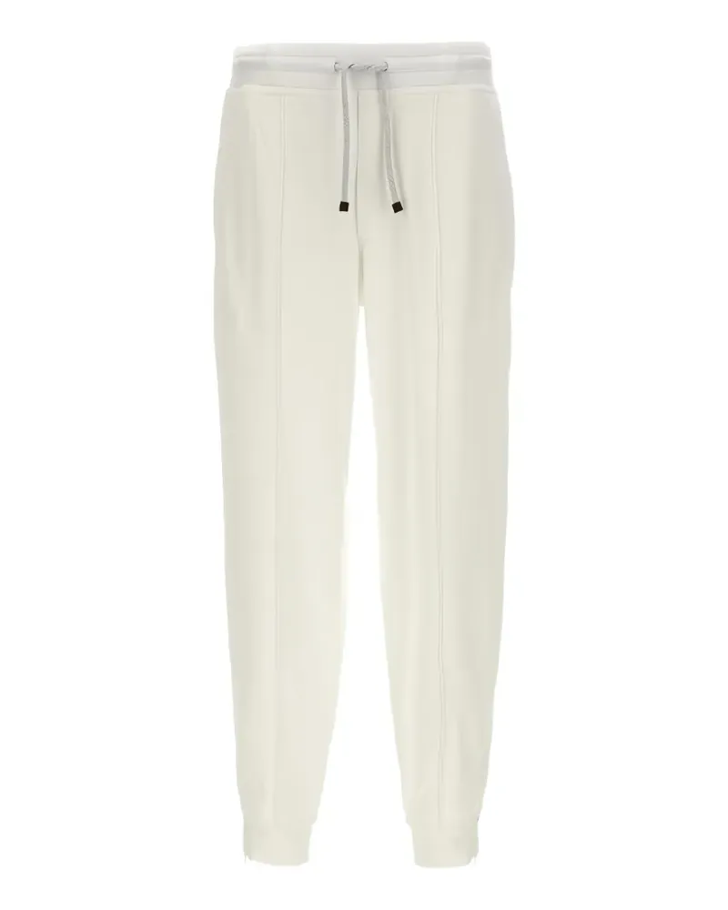 Brunello Cucinelli Hose mit Kordelzug - Weiß Weiß