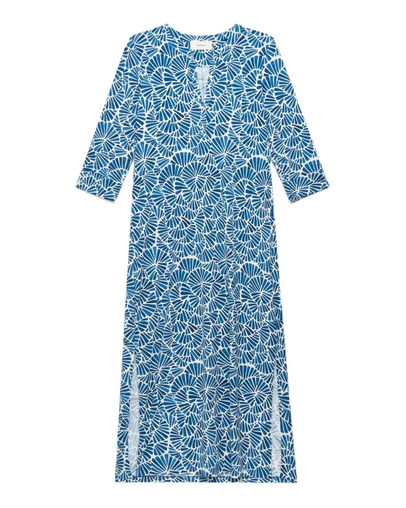 Maliparmi shell-print midi dress - Blau Blau