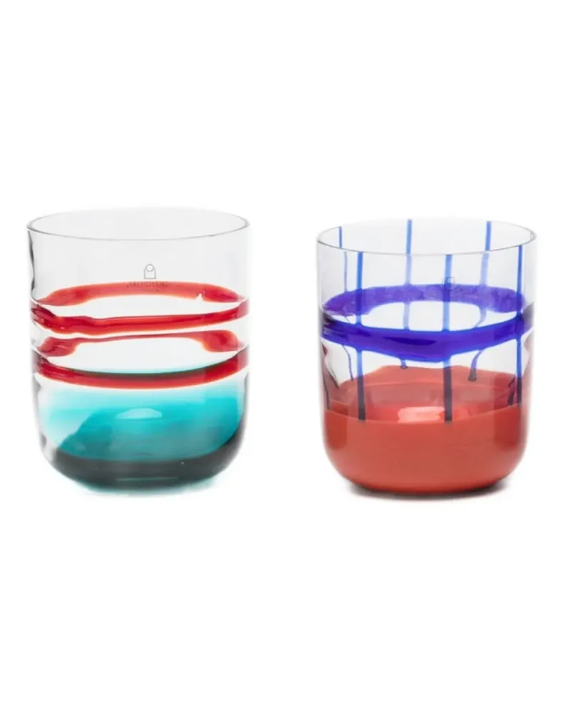 Ichendorf Milano Gemusterte Gläser (6er-Set) - Weiß Weiß