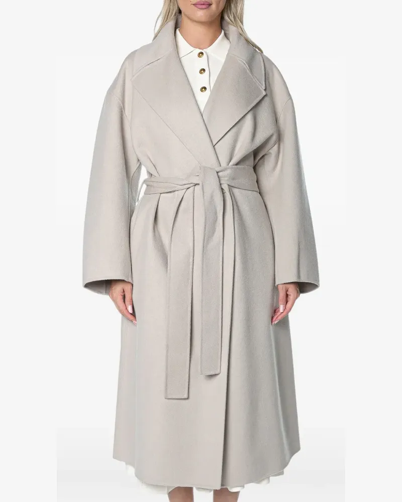 Drykorn Bubdy belted wrap coat - Nude Nude