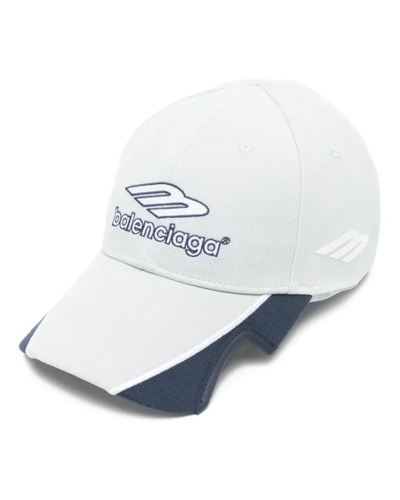 Balenciaga Baseballkappe mit Stickerei - Blau Blau