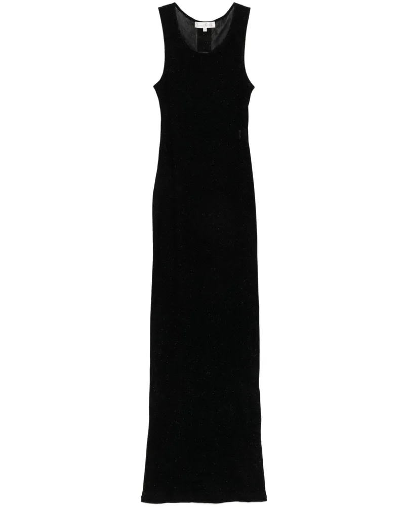 Ludovic de Saint Sernin Maxikleid aus Samt - Schwarz Schwarz