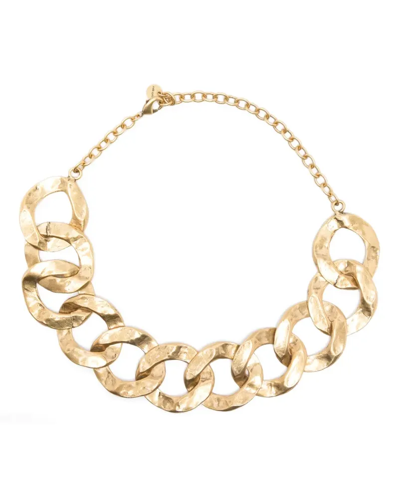 Cult Gaia Ambos hammered chain necklace - Gold Gold