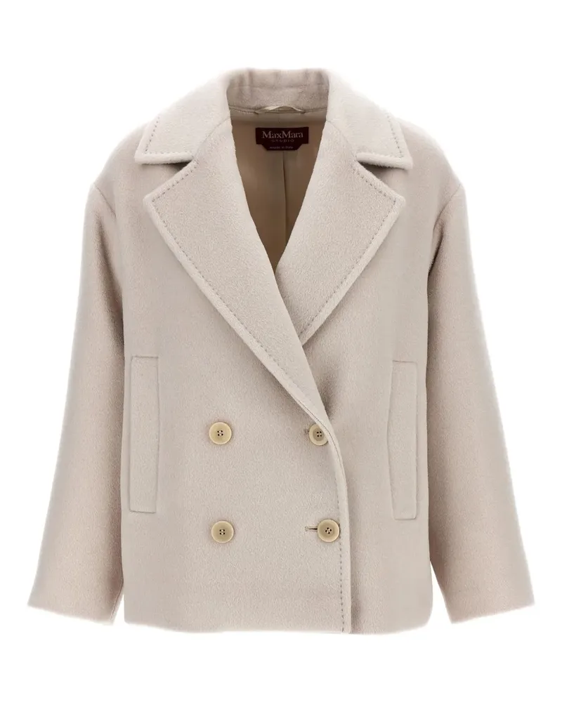 Max Mara Doppelreihiger Mantel - Nude Nude