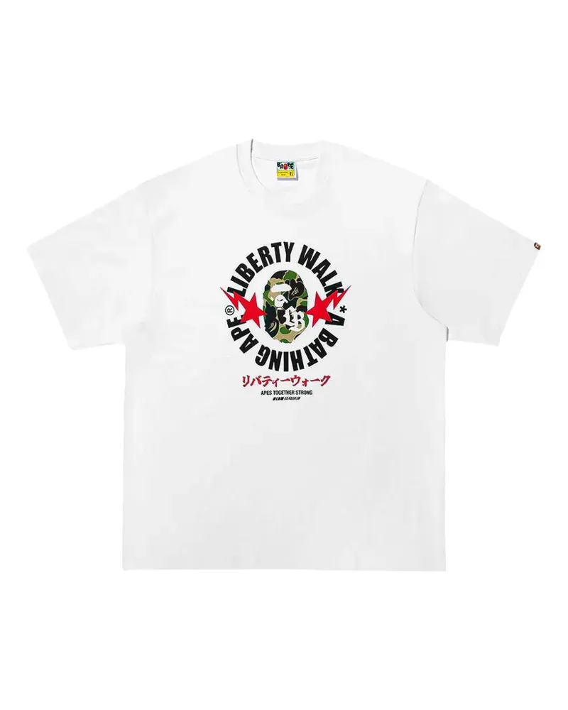 BAPE x Liberty Walk ABC Camo Busy Works T-Shirt - Weiß Weiß