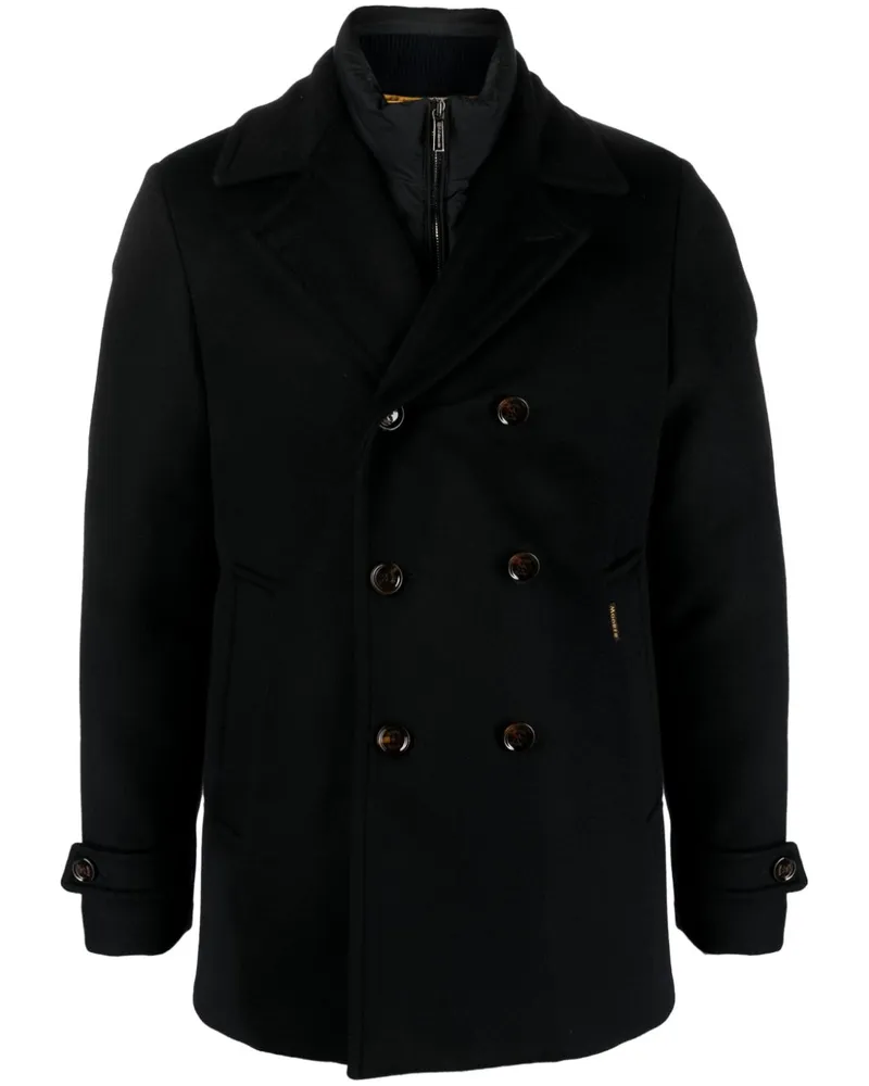 MOORER Cabanjacke im Layering-Look - Blau Blau