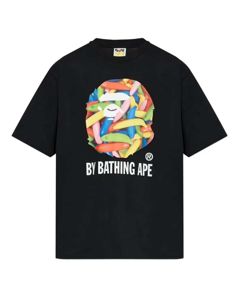 BAPE T-Shirt mit Print - Schwarz Schwarz