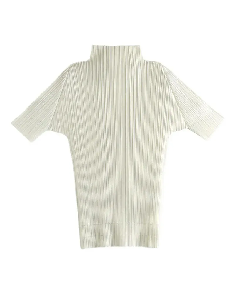 Issey Miyake pleated top - Weiß Weiß