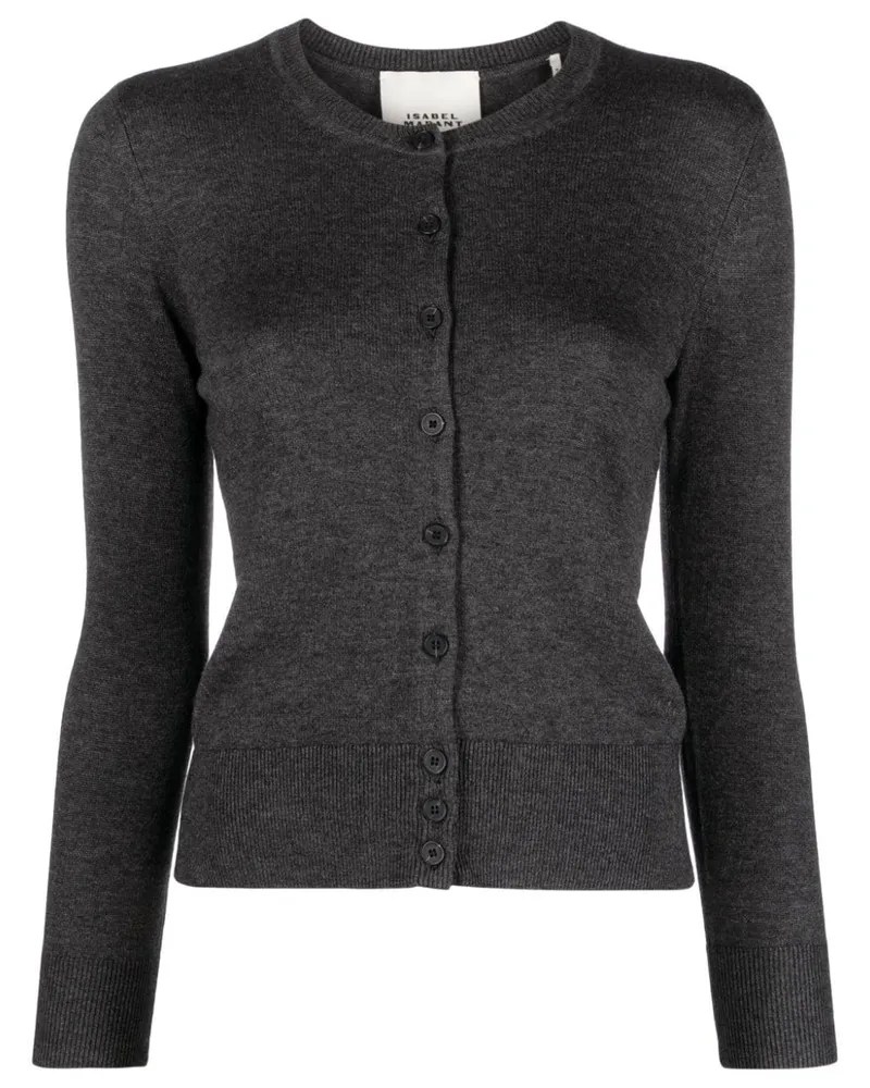 Isabel Marant Kleo melierter Pullover Grau