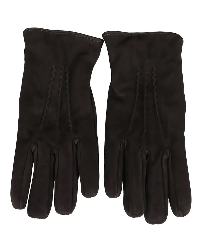 LARDINI Handschuhe mit Rüschendetail - Braun Braun