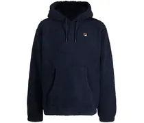Finn Fleece-Hoodie mit Logo-Applikation - Blau
