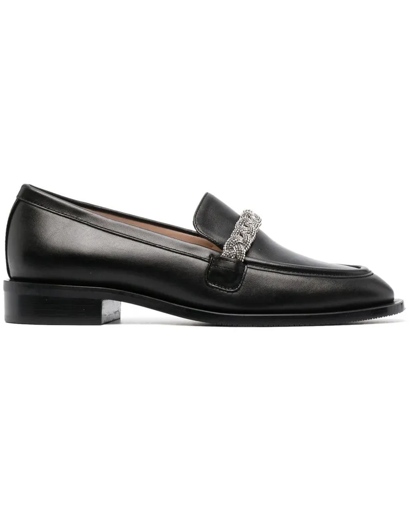 Stuart Weitzman Loafer mit Kristallen - Schwarz Schwarz