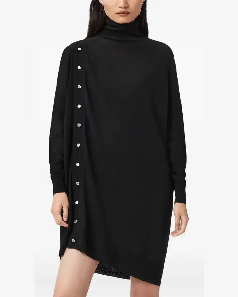 AllSaints Umi roll-neck mini dress - Schwarz Schwarz