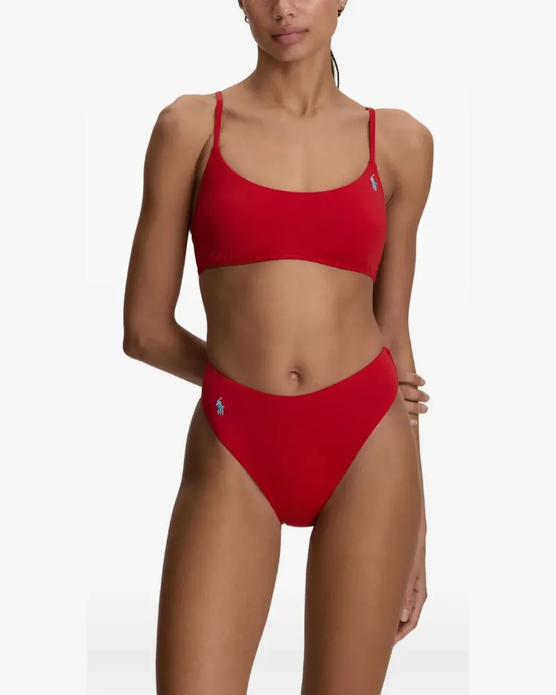 Ralph Lauren Kennedy Bikinioberteil mit Logo - Rot Rot