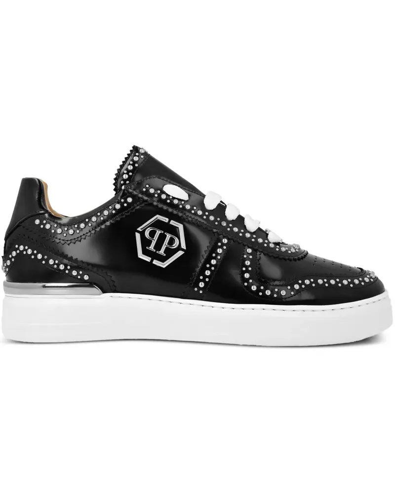 Philipp Plein Lo-Top Sneakers - Schwarz Schwarz