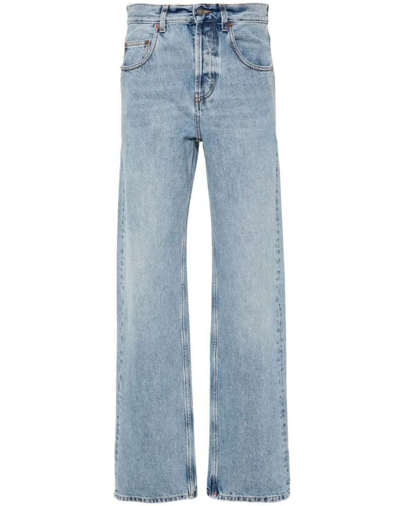 Saint Laurent Jeans mit geradem Bein - Blau Blau
