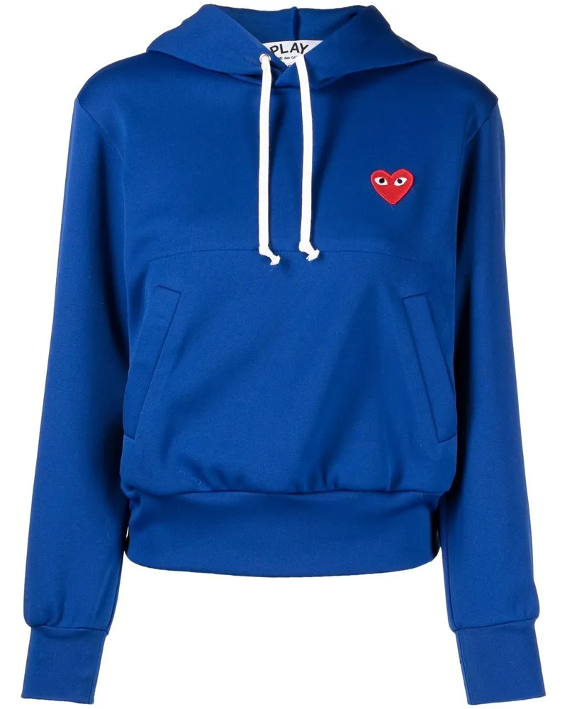 Comme des Garçons Hoodie mit Herz-Patch - Blau Blau