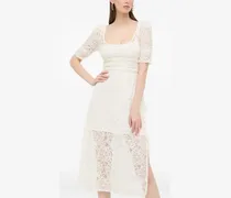 Rückenfreies Spitzenkleid - Weiß