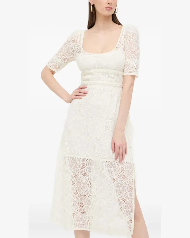 For Love and Lemons Rückenfreies Spitzenkleid - Weiß Weiß