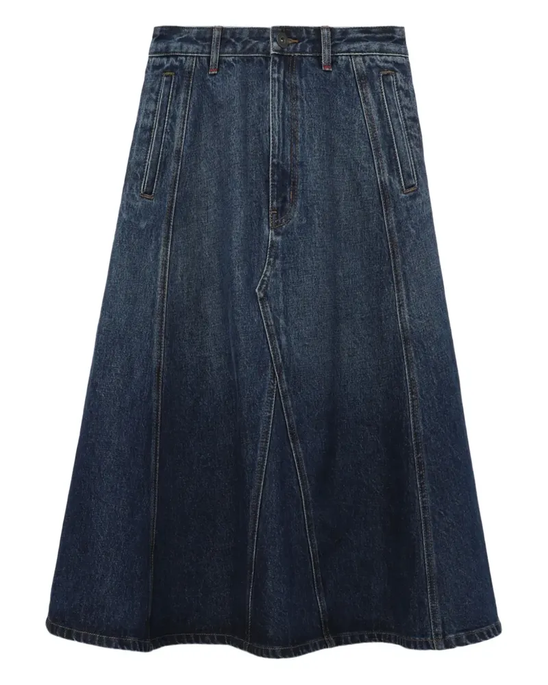 BAPE Rock in A-Linie mit Einsätzen - Blau Blau