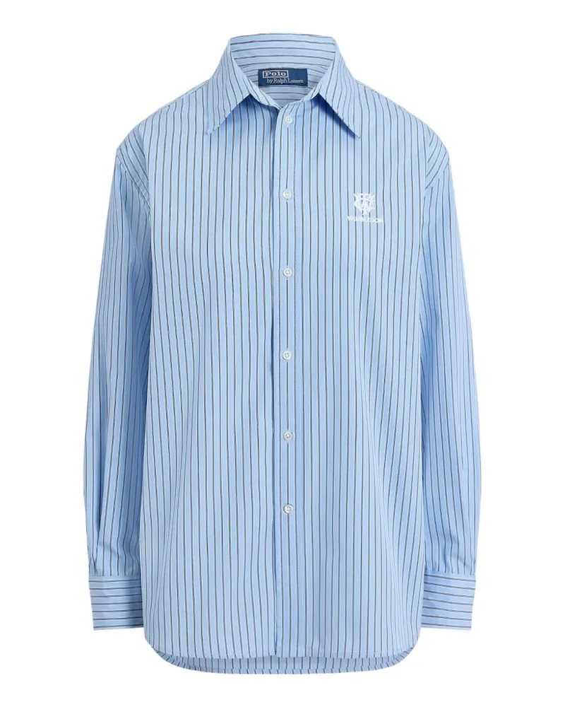 Ralph Lauren Gestreiftes Wimbledon Hemd - Blau Blau