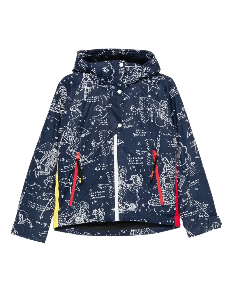 Rossignol Kapuzen-Skijacke mit Sternbild-Print - Blau Blau