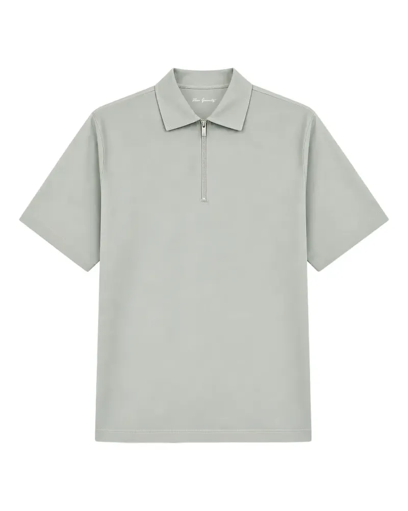 Tombolini Poloshirt mit Reißverschluss - Grün Grün