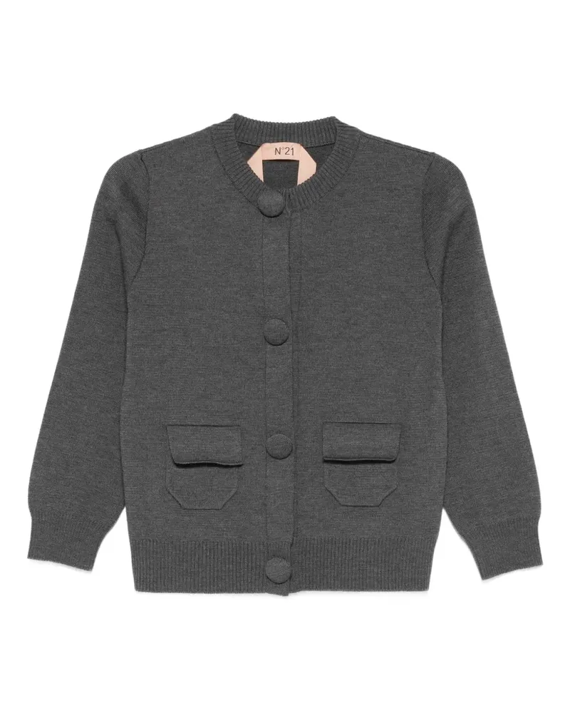 N° 21 Geknöpfter Cardigan - Grau Grau