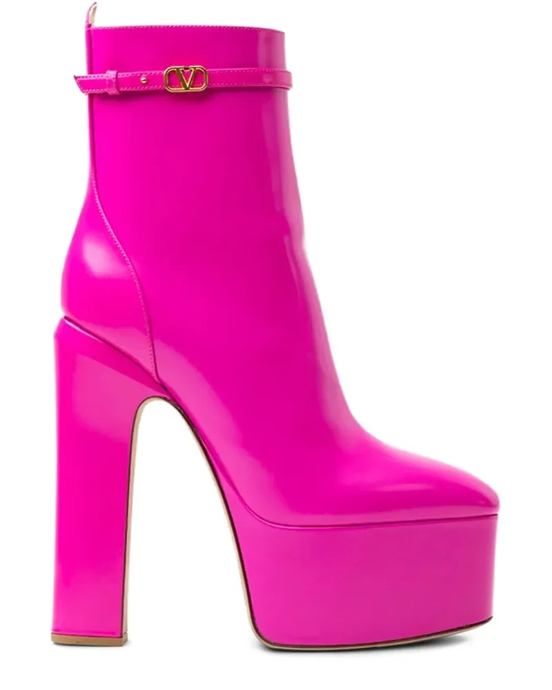 Valentino Garavani Stiefel mit Plateau-Schnalle 160mm - Rosa Rosa
