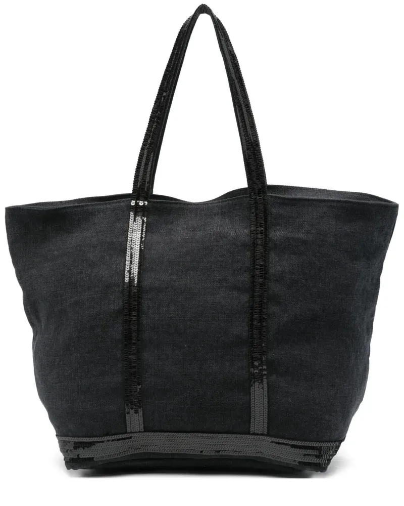 Vanessa Bruno sequin-embellished tote bag - Schwarz Schwarz