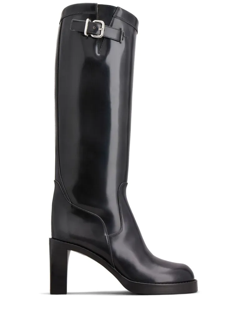 TOD'S Stiefel aus Leder - Schwarz Schwarz