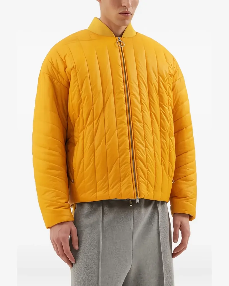 1989 STUDIO quilted zip jacket - Gelb Gelb