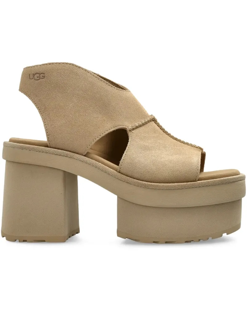 UGG New Heights Plateau-Sandalen 80mm - Nude Nude
