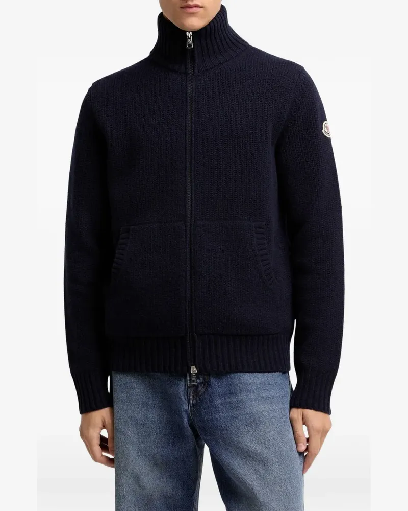 Moncler Cardigan mit Reißverschluss - Blau Blau