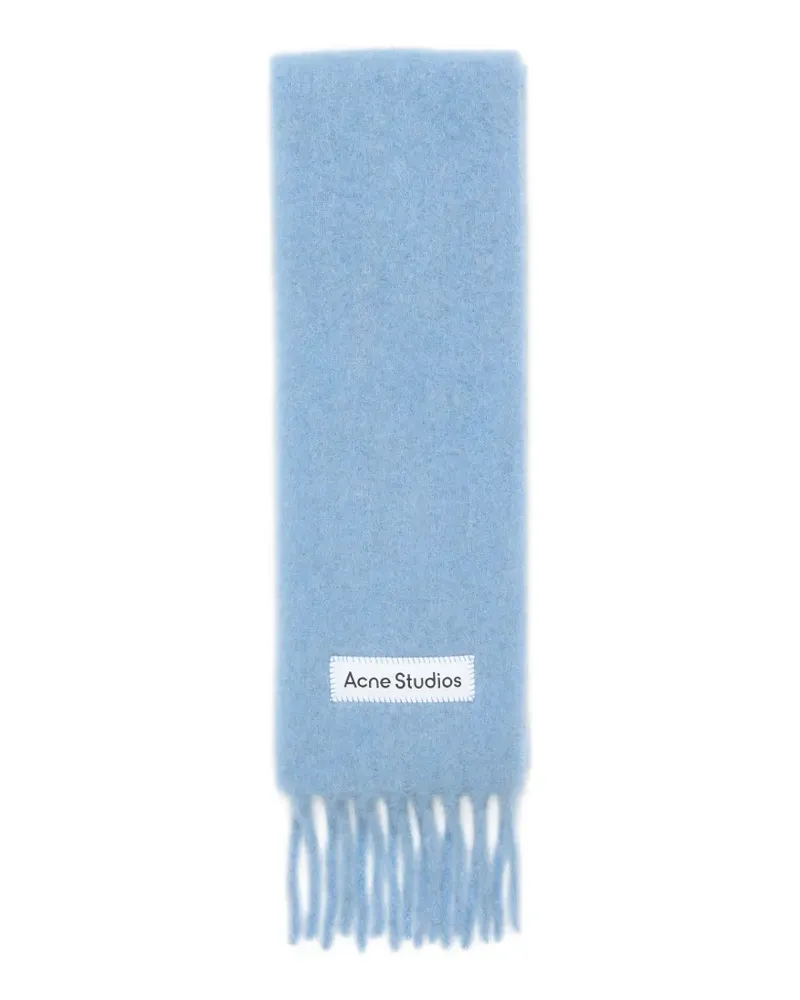 Acne Studios Schmaler Schal aus Mohär - Blau Blau