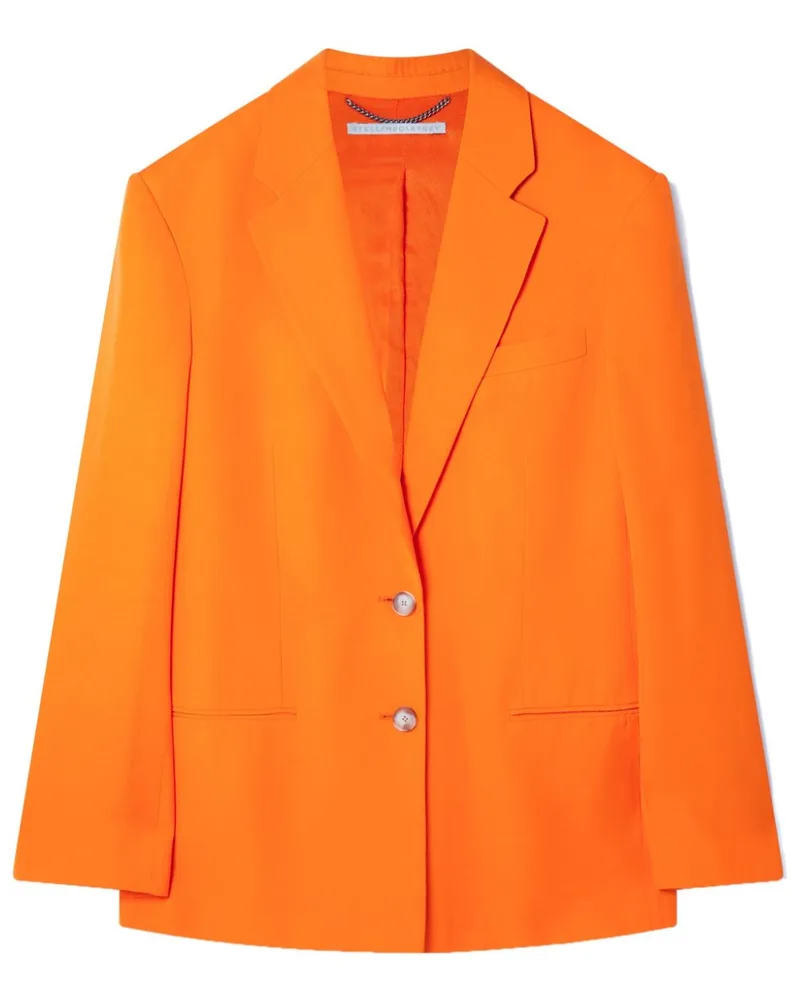 Stella McCartney Einreihiger Blazer - Orange Orange