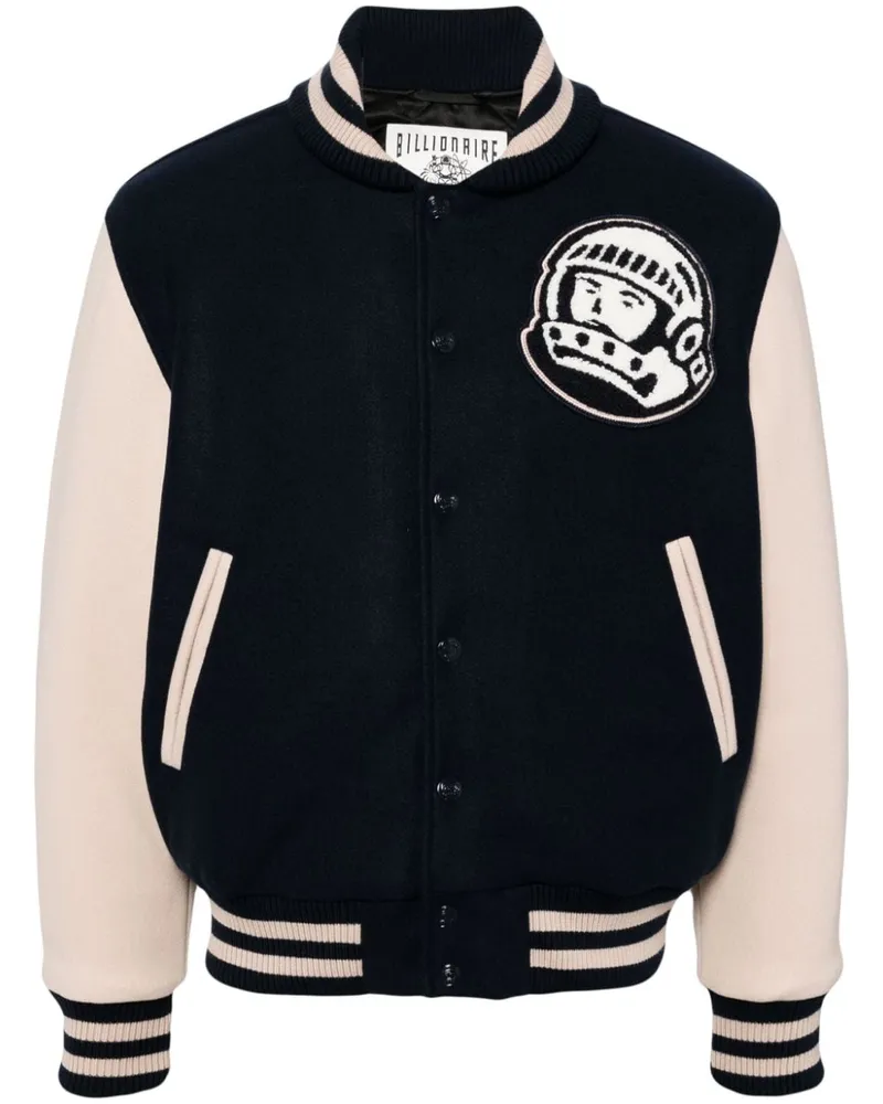 Billionaire Boys Club Bomberjacke mit Logo-Patch - Blau Blau