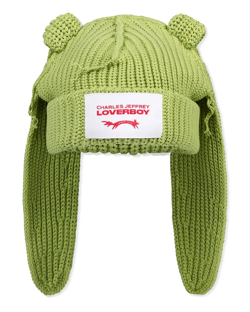 Charles Jeffrey Loverboy Beanie mit Hasenohren - Grün Grün