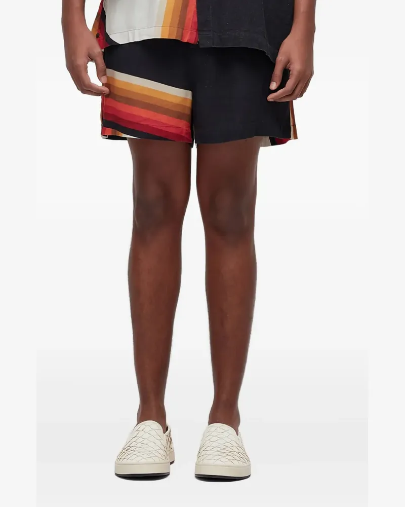 Osklen Shorts mit Wellenmuster - Schwarz Schwarz