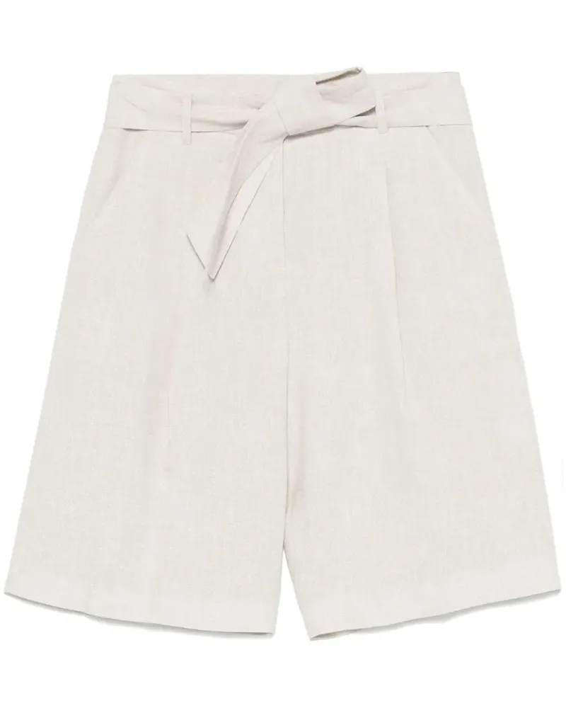 Eleventy Shorts mit Glitter-Optik - Nude Nude