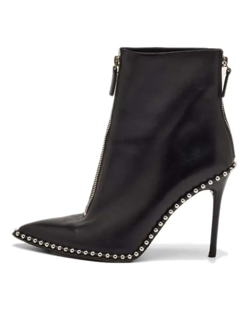 Alexander Wang studded pointed-toe ankle boots - Schwarz Schwarz