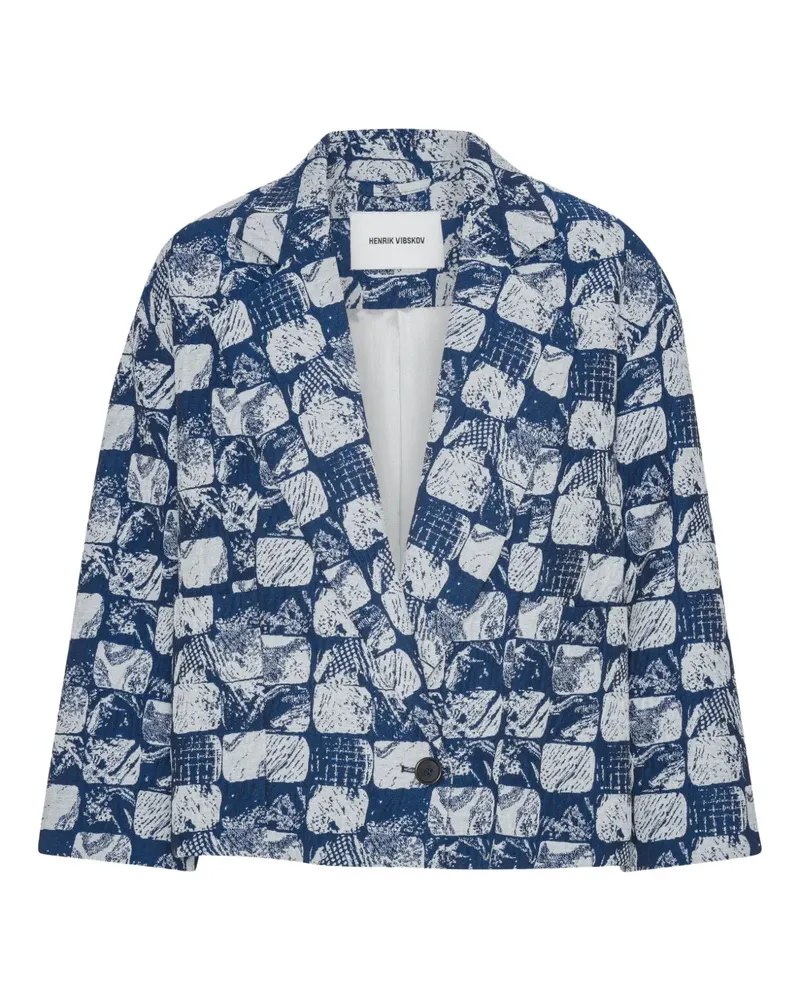 Henrik Vibskov Shady Blazer - Blau Blau