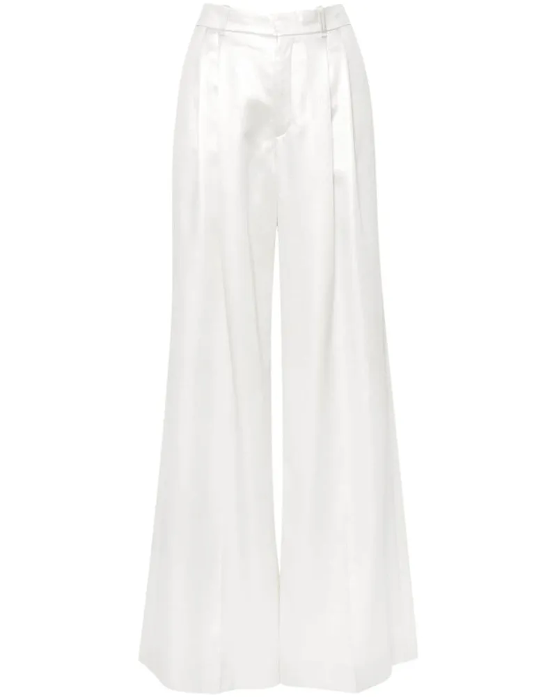 Chloé Seidenhose mit weitem Bein - Silber Silber