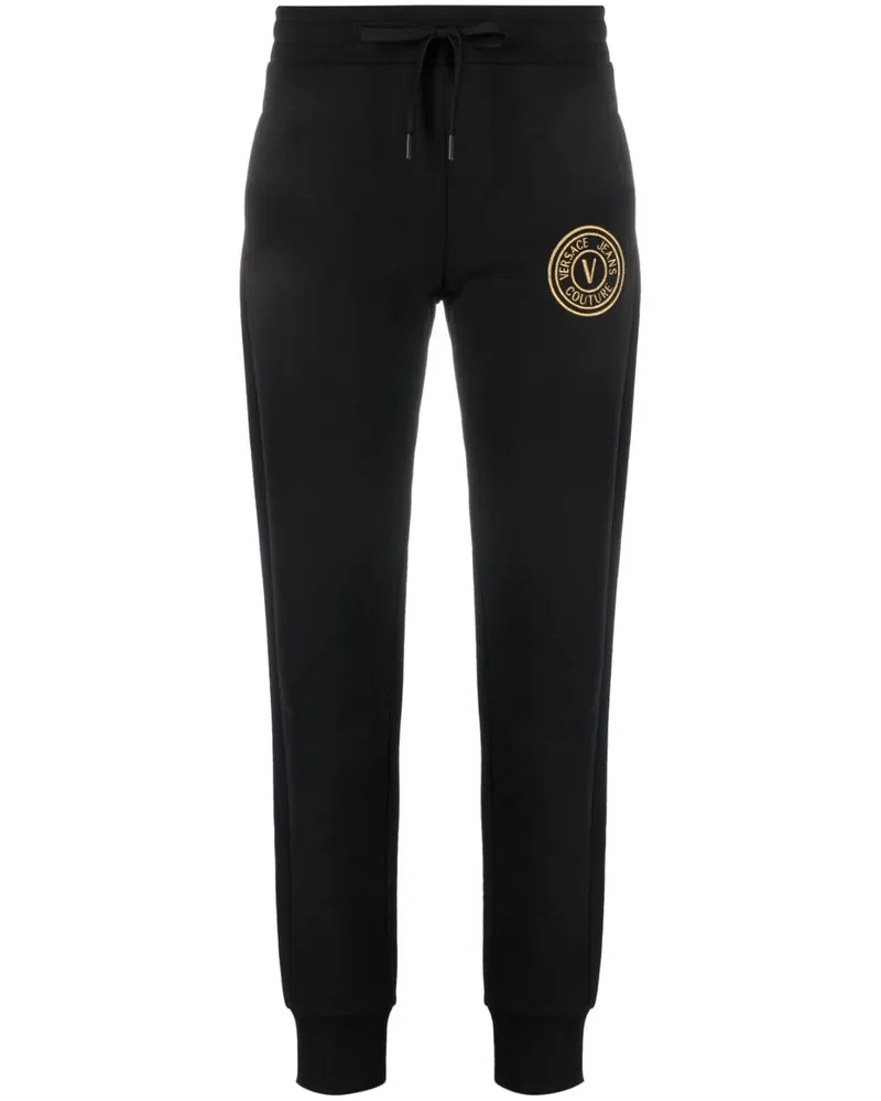 Versace Jeans Jogginghose mit Print - Schwarz Schwarz