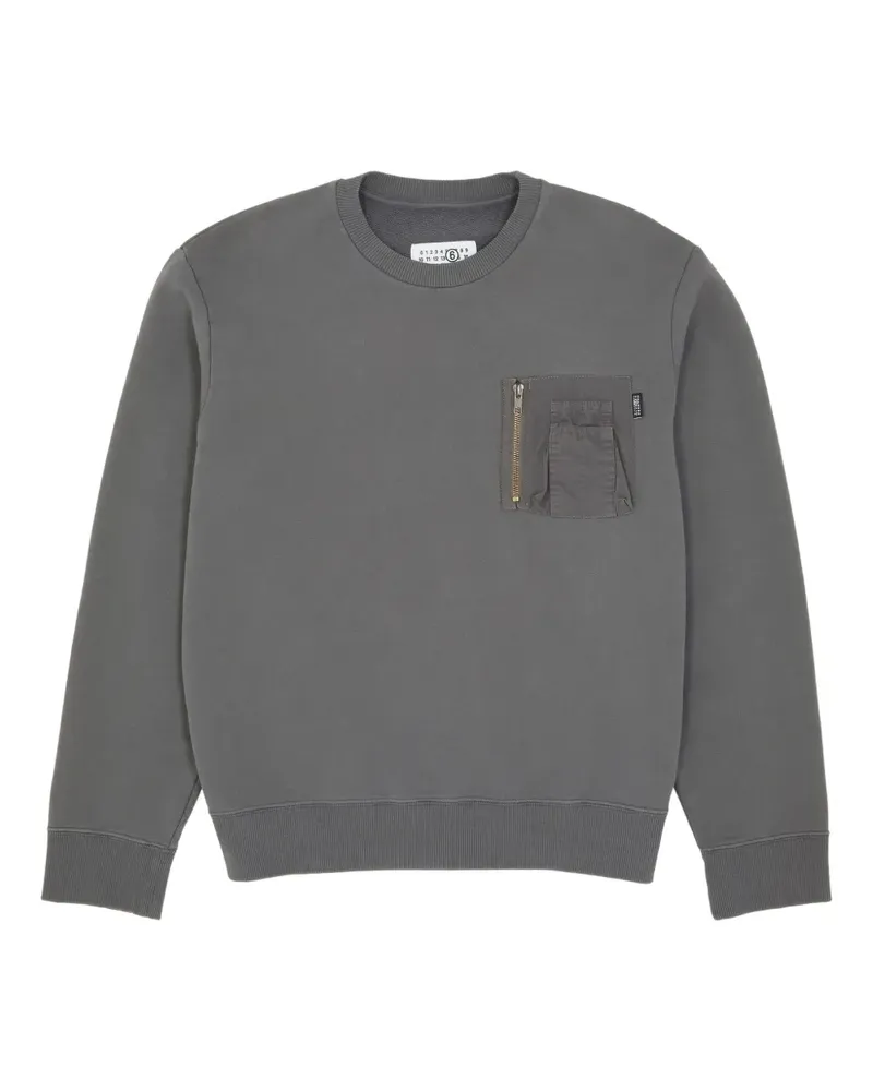 Maison Margiela Pullover mit Tasche - Grau Grau