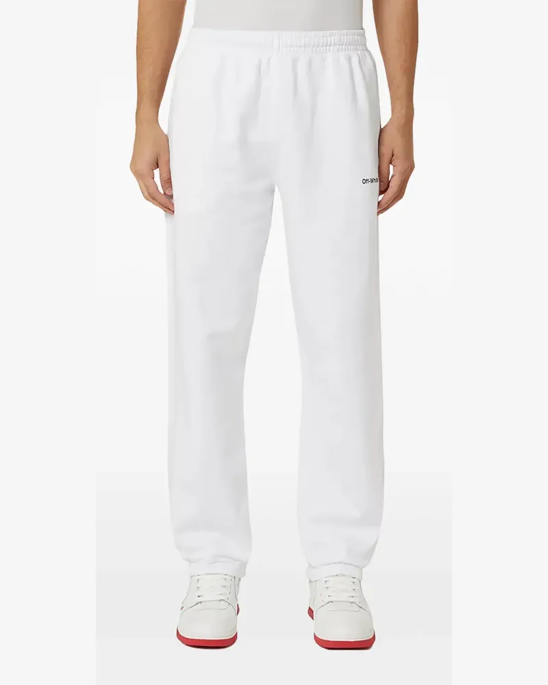 OFF-WHITE Schmale Helvetica Jogginghose - Weiß Weiß