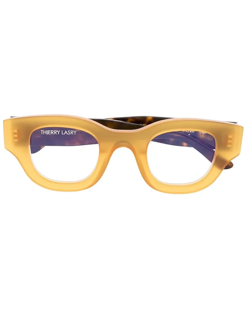 Thierry Lasry Brille mit eckigem Gestell - Gelb Gelb