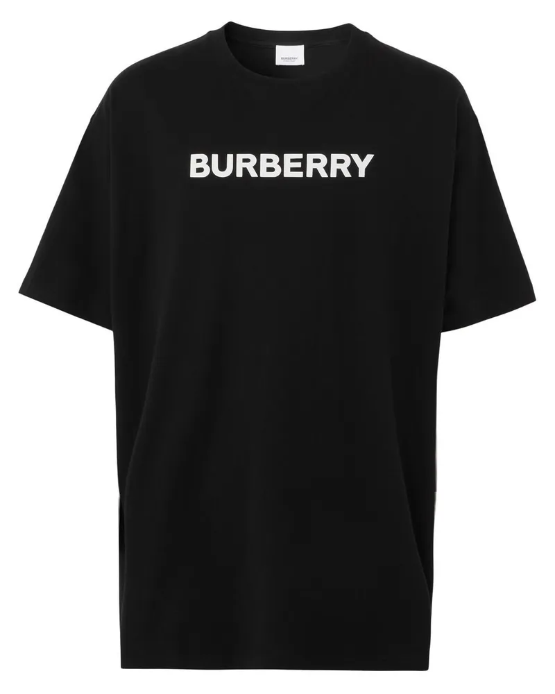 Burberry T-Shirt mit Logo-Print - Schwarz Schwarz