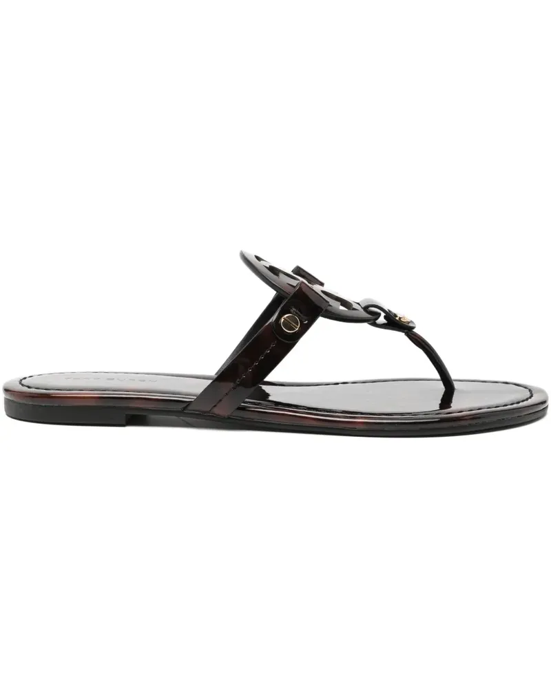Tory Burch Flip-Flops mit Logo - Braun Braun