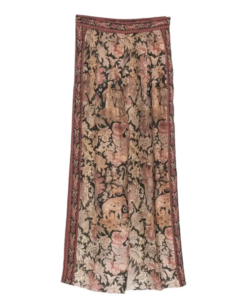 Pierre-Louis Mascia floral-print trousers - Schwarz Schwarz